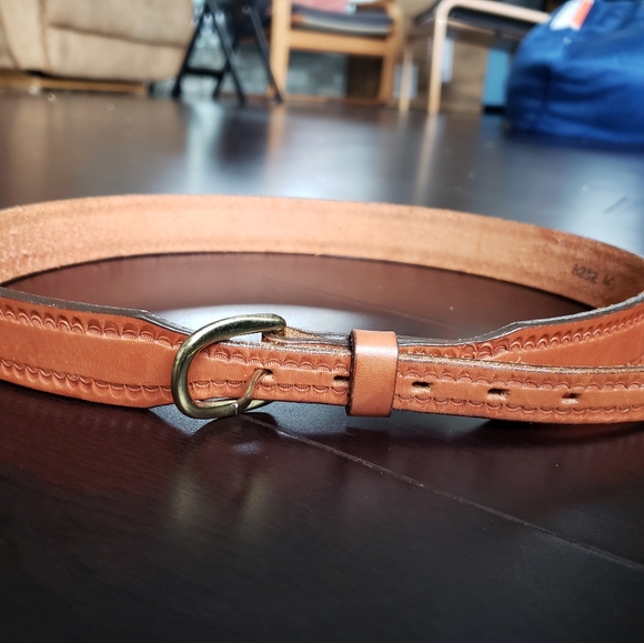 70's Circle Y of Yoakum Texas Leather Cowboy Belt - Picture 3 of 6
